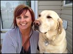  Valerie Witte of Port Clinton adopted Brutus, a yellow Labrador retriever, about four years ago. He suffers from coprophagia.