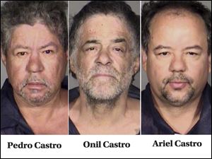Images released by the Cleveland Police Department shows Pedro J. Castro, 54, Onil Castro, 50, and Ariel Castro, 52. 