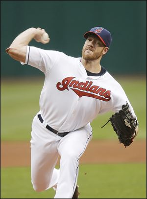 Indians starting pitcher Zach McAllister threw 7 2/3 innings of shutout ball to beat the Athletics.