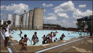 The Jamie Farr Pool is one of the few remaining city pools to be opened this year.