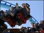  Fans ride the new GateKeeper at Cedar Point.