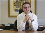  New Jewish Federation CEO Joel Marcovitch in his office, Wednesday.