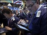  Stocks slightly up at midday, on track for good gains for the week.