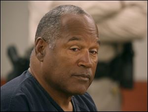 O.J. Simpson appears in court at Clark County Regional Justice Center in Las Vegas.