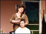  Roxanne Cangealose, standing, plays Truvy and Morgan Lemanski plays Shelby in the Monroe Community Players' production of 'Steel Magnolias.'