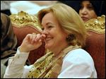 Then-U.S. Ambassador to Kuwait Deborah Jones is seen in Kuwait City in 2010. The Senate Foreign Relations Committee has approved her to serve as U.S. ambassador to Libya.