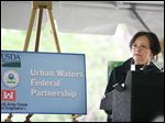  Susan Hedman, Midwest regional administrator of the U.S. Environmental Protection Agency, said the western Lake Erie basin, including the future Middle-grounds Metropark, will get special protection under the Urban Waters Federal Partnership Program.