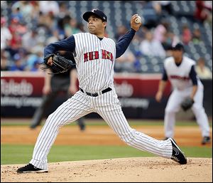 Mud Hens pitcher Jose Alvarez struck out seven batters and allowed just two earned runs.