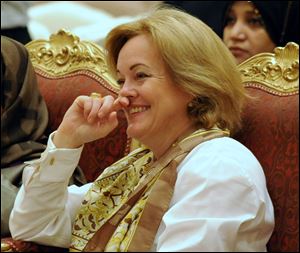 Then-U.S. Ambassador to Kuwait Deborah Jones is seen in Kuwait City in 2010. The Senate Foreign Relations Committee has approved her to serve as U.S. ambassador to Libya.