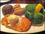  Citrus Parmesan encrusted salmon.