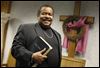  Bishop Nelson Clark poses at the Power House Tabernacle Pentacostal Christian Church in Toledo. He is celebrating 50 years as a minister.
