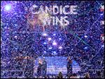  Candice Glover reacts on stage after she is announced the winner at the 