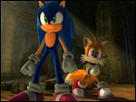  This image from video, courtesy of game publisher Sega, shows Sonic, left, and sidekick, Tails, in the new video game 
