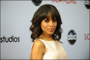 Kerry Washington arrives at the Academy of Television Art and Sciences' event for 'Scandal.'