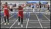  Eastwood’s Devin Snowden beats teammate Joey Salinas in a 300-meter hurdles heat. Snowden won the final and also captured the long jump and ran on two winning relay teams at the Northern Buckeye Conference meet.