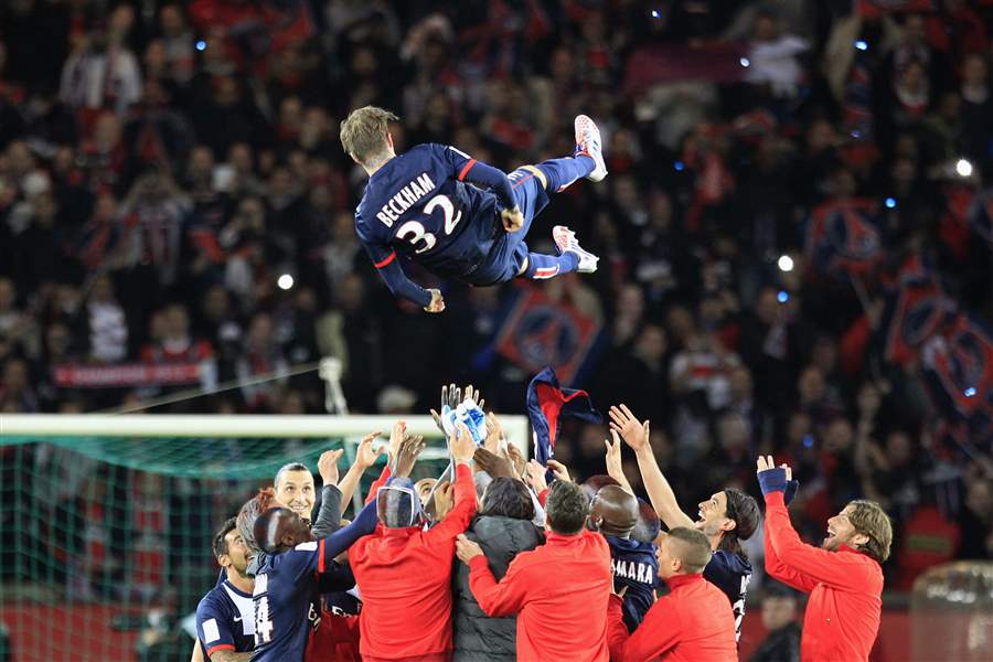 APTOPIX-France-Soccer-Beckham