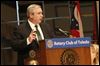  Jeremiah Boyle, the Community Affairs Managing Director of the Federal Reserve Bank of Chicago, spoke with a packed audience of several hundred Rotarians.