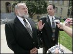  With court rulings in the long-running corruption case of Bob McCloskey, left, apparently at an end, Toledo City Council is being asked to pay the fees of Jay Feldstein, right, the lawyer who represented former Councilman McCloskey.