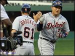  Detroit Tigers third baseman Miguel Cabrera, the 2012 AL Triple Crown winner and this year’s leader in average and RBIs, went 4 for 4 on Sunday with three home runs and five RBIs. He has 11 homers, one off the AL lead.