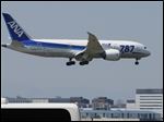  FILE - In this Sunday, April 28, 2013 file photo, a Boeing 787 Dreamliner of the All Nippon Airways prepares to land after a test flight at Haneda International Airport in Tokyo. United Airlines is getting its 787s back in the air. The planes are returning after being grounded for four months by the federal government because of smoldering batteries on 787s owned by other airlines. The incidents included an emergency landing of one plane, and a fire on another. The incidents never caused any serious injuries. But the January grounding embarrassed Boeing, which makes the 787, and disrupted schedules at the eight airlines that were flying the planes. United's first 787 flight was scheduled for 11 a.m. Monday, May 20, 2013 from Houston to Chicago. (AP Photo/Shizuo Kambayashi, File)