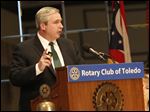  Jeremiah Boyle, the Community Affairs Managing Director of the Federal Reserve Bank of Chicago, spoke with a packed audience of several hundred Rotarians.