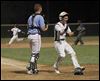  Bowsher’s Mitch Vanderhorst is bypassed by Start's Nik Syroka as he scores against Bowsher.