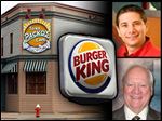  Jimmy Harmon, 42, of Denver, top right, will take immediate control of Bennett Management, owned by Robert Bennett, bottom right, who died earlier this month. The company owns area Burger Kings and Tony Packo's restaurants.