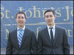  Both Zach and Ben Oberhaus are in the top 10 academically of 191 students graduating today at St. John's Jesuit High School. They cite a cooperative approach, from Latin to lacrosse.
