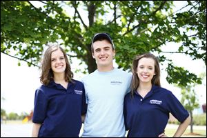 Monroe High School seniors, from left, Jillyan, Ian, and Taylor Misiak, 18, triplets, are in the top 10 out of a graduating class of 500. ‘We just all want to do our best,’  Taylor said. 
