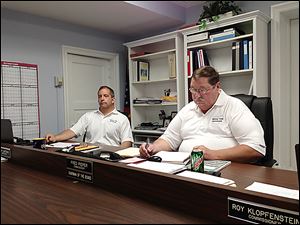 Paulding County Commissioners Tony Zartman, left, and Fred Pieper may face recall for dissolving the dog warden’s office.