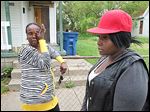  Darlene Woodmoore, left, and Tiffany Bean talk about the fatal shooting of Thomas Bean outside his home at 1029 Page St. Tiffany Bean is Thomas Bean’s daughter; Ms. Woodmoore is his cousin.