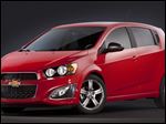  This image made available by General Motors shows the 2013 Chevrolet Sonic RS. (AP Photo/General Motors)
