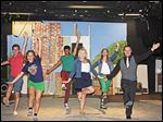  Anything Goes is up dance rehearsal: Back Row: Andrew Haugh, Chris Shermerhorn, Emily Cottle Front Row: Christina Pinciotti, Rhianon Cowden, Jake Drouillard Photo credit to Chris Jagodzinski.