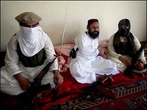 Taliban No. 2 commander  Waliur Rehman talks to the Associated Press during an interview in Shawal area of South Waziristan along the Afghanistan border in Pakistan. Pakistani intelligence officials say a U.S. drone strike has killed the commander of the Pakistani Taliban. The militant group denies he is dead.