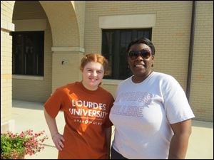 Lourdes University students Brittany Urban and Susie Brown are heading to Ireland as part of the school's study abroad program.