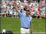  Matt Kuchar reacts after sinking a birdie putt on the 18th green to cap off his Memorial title. He should be one of the favorites at the upcoming U.S. Open at the Merion Golf Club in Pennsylvania.