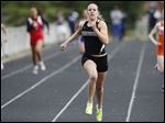  Perrysburg senior Emily Wyrick wins the 400 meters at the Northern Lakes League meet. She won the 800 at the Division I regional and will run at state on a 3200 relay team, which has the top qualifying time.