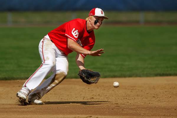 Bedford-junior-Bradley-Boss-catches-a-ground-ball-befor