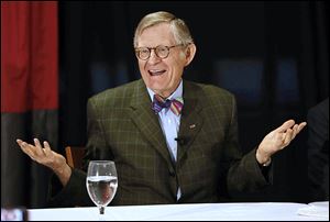 Ohio State President E. Gordon Gee discusses his decision to leave his post in July.