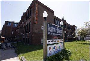 The former Burton International school was among dozens of Detroit schools forced to close in recent years as the public school system sank deep into debt and parents sought better education options for their children. 