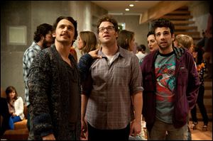 James Franco, left, and Seth Rogen in a scene from 'This Is The End.'