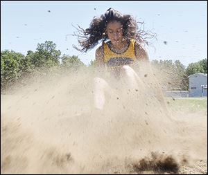 Whiteford junior Miranda Johnson won the Division 4 long jump title in Michigan for a second straight season. She also won the state title in the 200-meter dash and finished runner-up in the 100.