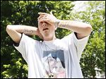  Terry Steinfurth, Jr., father of  missing toddler Elaina Steinfurth, searches for her with volunteers. 