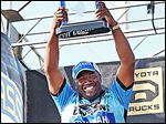  Ish Monroe lifts the Bassmaster Elite Series trophy after winning the tournament on Florida's Lake Okeechobee in 2012.