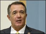  Rep. Trent Franks, R-Ariz., arrives on Capitol Hill in Washington, Tuesday, June 18, 2013, at House Judiciary Committee hearing to discuss the Strengthen and Fortify Enforcement Act.  Republicans in the House of Representatives on Tuesday make their most concerted effort of the year to change U.S. abortion law with legislation that would ban almost all abortions after a fetus reaches the age of 20 weeks. (AP Photo/Carolyn Kaster)