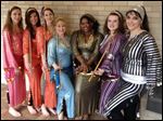  The Aegela Dance Troupe, from left: Deb Wilson-Bard of Petersburg, Mich., Tina Heebsh of Toledo, Kendra Scarlavai of Rossford, Carrie Conrad-Cannon of Sylvania, Cheryl Johnson of Holland, Sandi Anderson of Toledo, and Laura Hansen of Holland. 