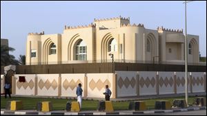 A general view of Taliban office in Doha before the official opening in Doha, Qatar, Tuesday. In a major breakthrough, the Taliban and the U.S. announced Tuesday that they will hold talks on finding a political solution to ending nearly 12 years of war in Afghanistan as the Islamic militant movement opened an office in Qatar.
