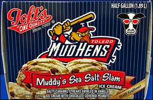 Toft’s has a new flavor called Muddy’s Sea Salt Slam, which has vanilla ice cream, chocolate-covered peanuts, and salted caramel. It’s the first time Toft’s has used the Hens’ name on packaging.