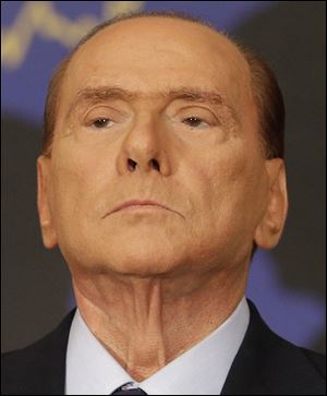 Former Italian premier Silvio Berlusconi