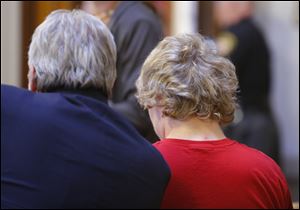 An attorney for Michael Aaron Fay, shown here at right in an earlier court hearing, wants to keep the news media out of his hearing Thursday. 